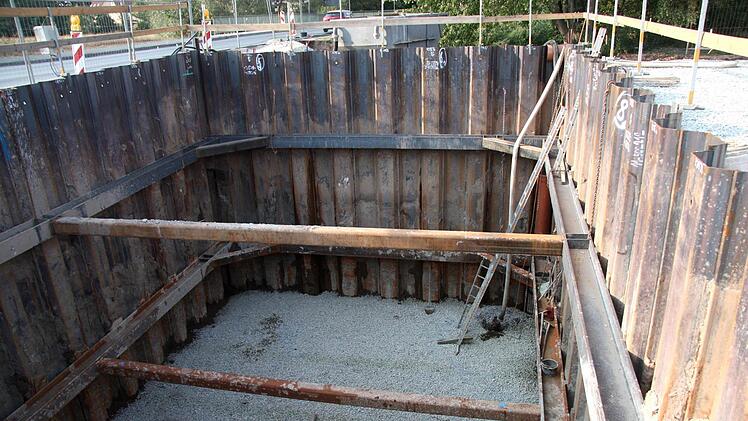 Der Rohbau des Regenüberlaufes ist nahezu fertiggestellt.Richard Sänger