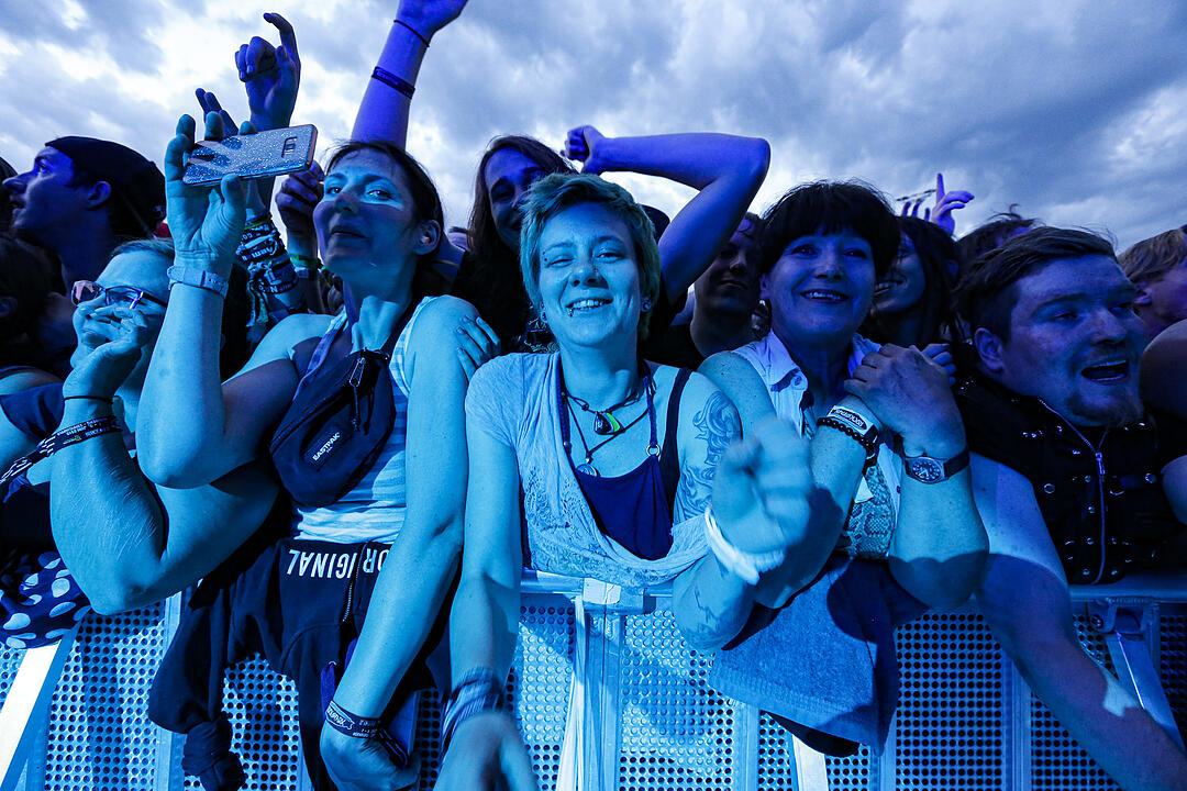 Rock im Park 2019: Regen und Sturm beim Auftritt der Ärzte