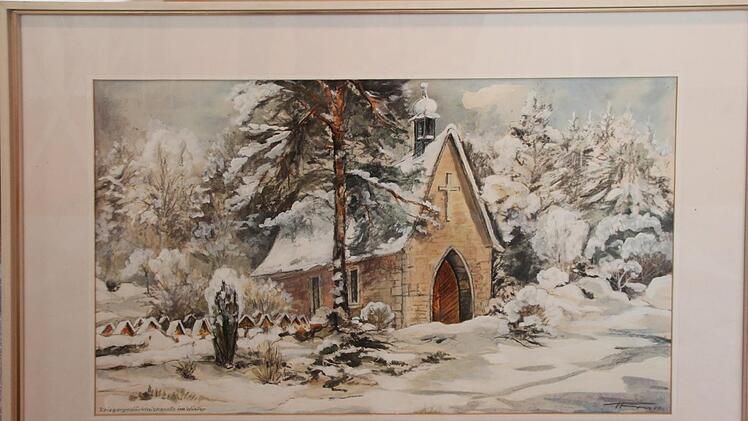 Zum Ankauf dieses Aquarells, gemalt von Heinrich Roos, werden Spenden gesammelt.