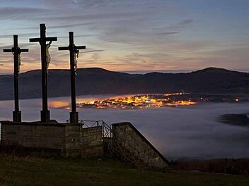 Blick vom Kreuzberg; Foto: Jürgen Hüfner