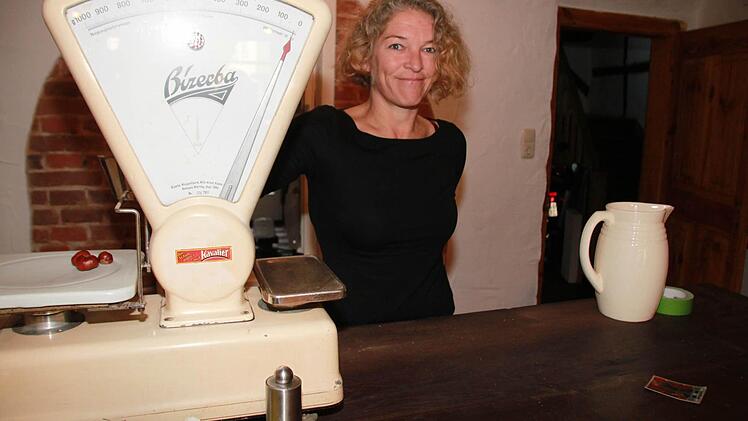 Die Waage steht schon.