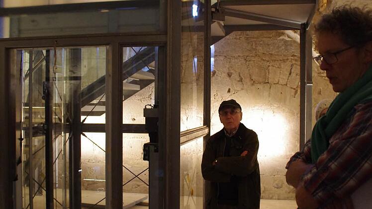 Der Aufzugschacht im Zeughaus ist bereits eingebaut. Foto: Marco Meißner