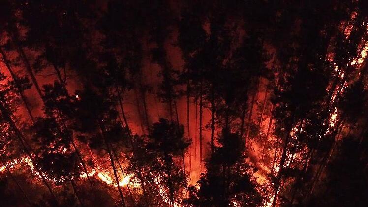 Auf 3000 Quadratmetern brannte am vergangenen Mittwoch der Hauptsmoorwald. Foto: Merzbach, News5/Archiv