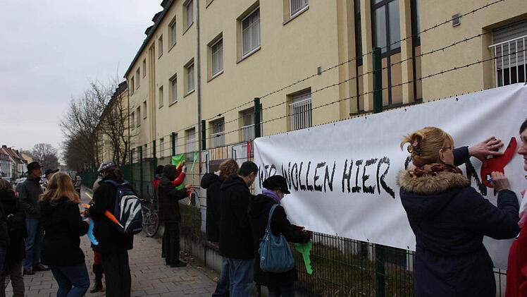 Flashmob am Konversionsgelände in Bamberg am 14. März 2015 Foto: Robert Wagner