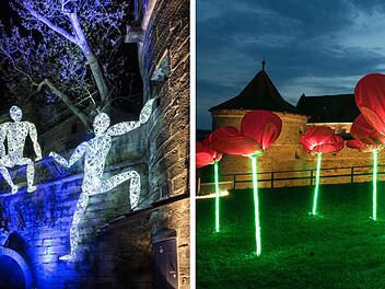 Kronach Leuchtet 2025: Zahlreiche Lichtinstallationen und Kunstwerke beleuchten die Stadt.
