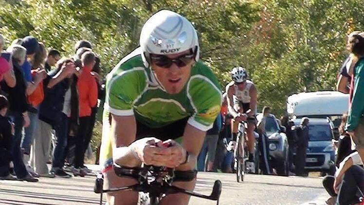 Mit seiner Rad-Leistung beim "Natureman" haderte Markus Unsleber etwas. Foto: privat