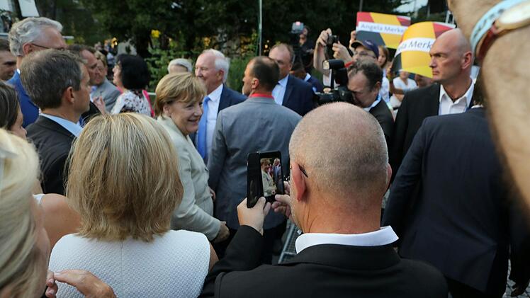 Merkel-Besuch in Erlangen Foto: Barbara Herbst