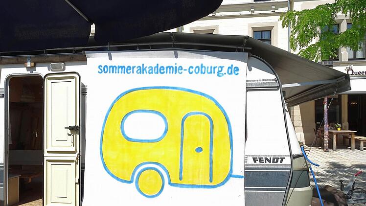 Impressionen vom "Atelier auf Zeit" am Coburger AlbertsplatzFoto: Jochen Berger