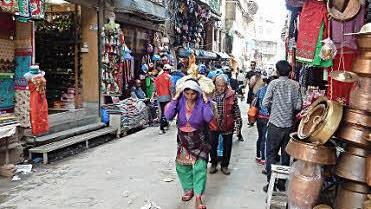 In den Gassen von Kathmandu.Foto: Berthold Appel