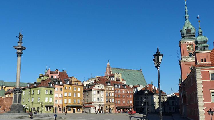 Originalgetreu nach dem 2. Weltkrieg wiederaufgebaut: Die historische Warschauer Altstadt.
