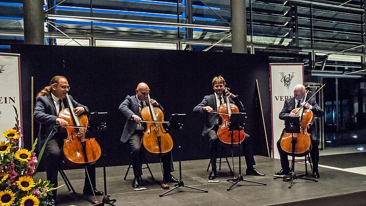 Umjubeltes Coburg-Gastspiel: Das Rastrelli Cello-Quartett konzertierte beim "Verein".Foto: Jochen Berger