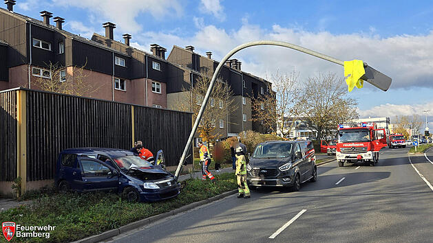 Unfall auf dem Berliner Ring in Bamberg