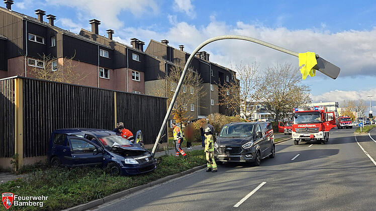 Unfall auf dem Berliner Ring in Bamberg