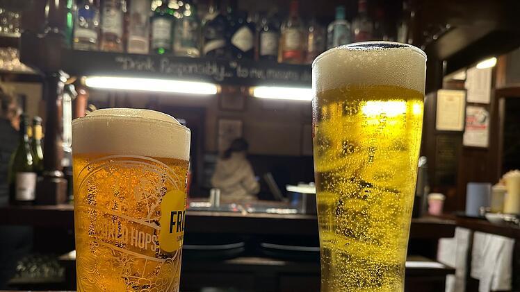 Bier in englischem Pub