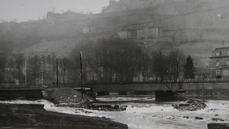 Am 22. Februar 1934 war deutlich mehr Wasser in der Flutmulde als heute.