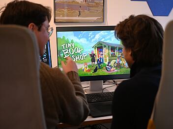 Die beiden Gamesentwickler