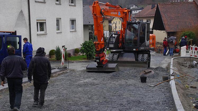 Bauarbeiten in Steinberg. Foto: Marco Meißner