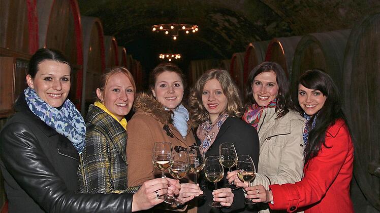 Sechs Kandidatinnen wollen Fränkische Weinkönigin werden. Sie schauten sich unter anderem in Hammelburg um. Foto: Gerd Schaar