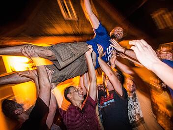 Partystimmung auf dem Kulmbacher Altstadtfest Foto: Alexander Muck
