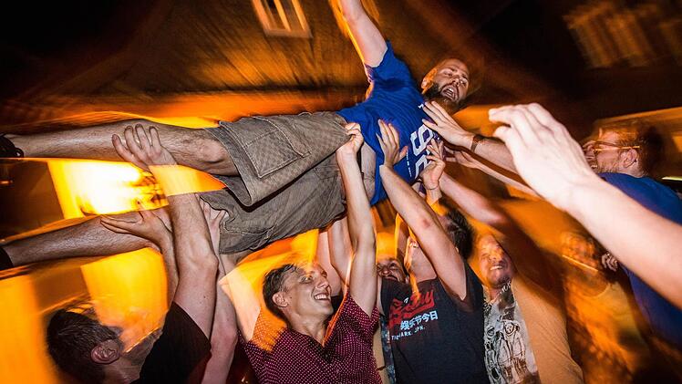 Partystimmung auf dem Kulmbacher Altstadtfest Foto: Alexander Muck