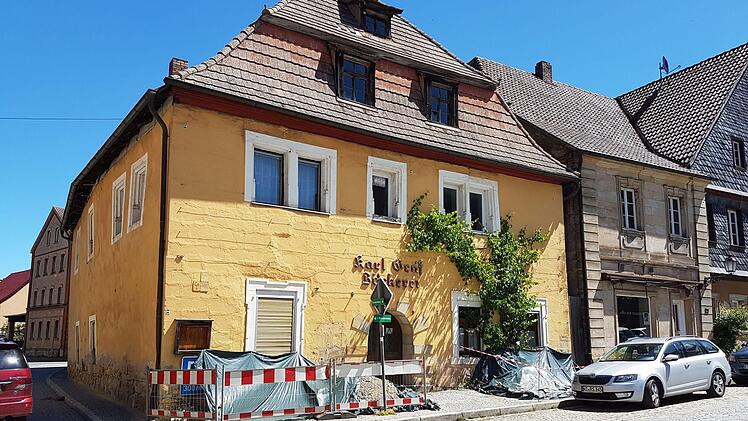 Derzeit finden Baugrunduntersuchungen am denkmalgeschützten Haus Marktplatz 9 statt. Foto: Alexander Hartmann