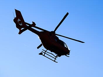 Hubschrauber kreist &uuml;ber Kulmbach