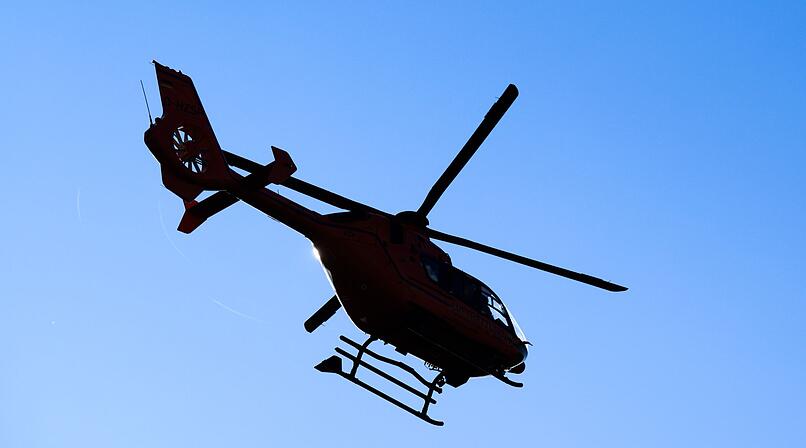 Hubschrauber kreist &uuml;ber Kulmbach