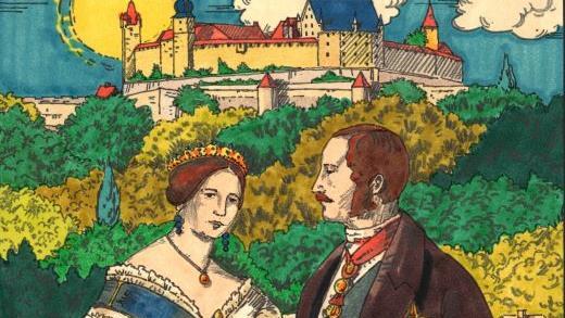 Aus dem Fundus des Tourismusbetriebs: Ein Plakat zu Viktoria und Albert aus den 80er Jahren.