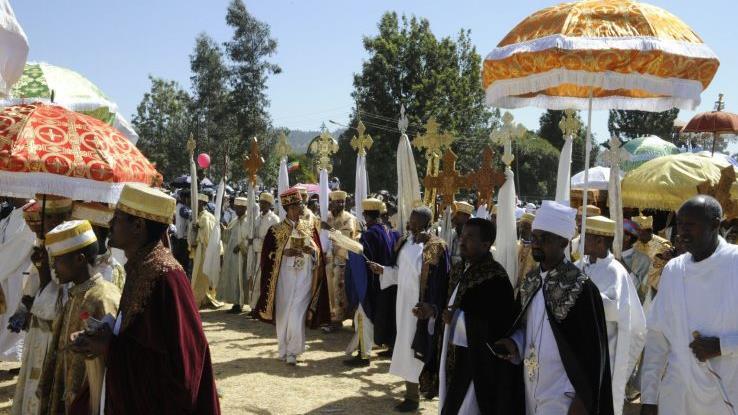 300&nbsp;000 orthodoxe Christen feiern in &Auml;thiopien das Tauf- und Wasserfest Timkat.Heinz Schwarz