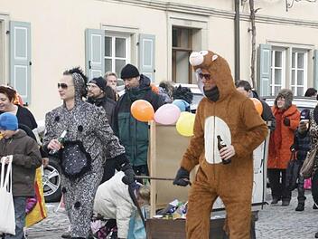 Tierisch gute Laune hatten die Narren gestern in Iphofen.  Fotos: Gerhard BauerTierisch gute Laune hatten die Narren gestern in Iphofen.  Fotos: Gerhard Bauer