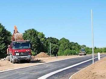 Restarbeiten laufen derzeit noch am neuen Baugebiet "Malbe" in Althausen. Foto: Heike Beudert