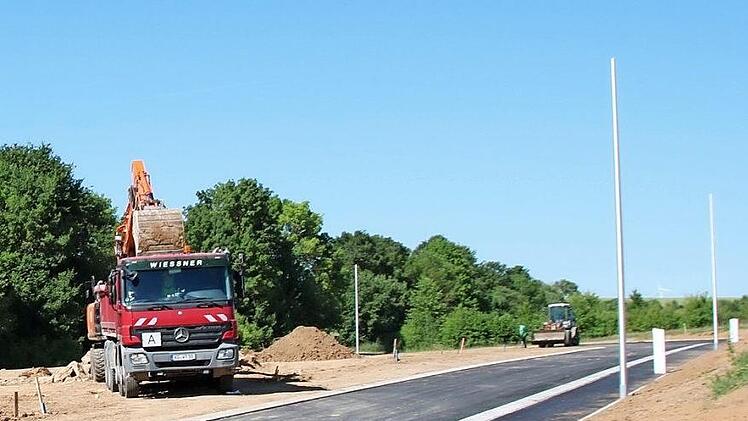 Restarbeiten laufen derzeit noch am neuen Baugebiet "Malbe" in Althausen. Foto: Heike Beudert
