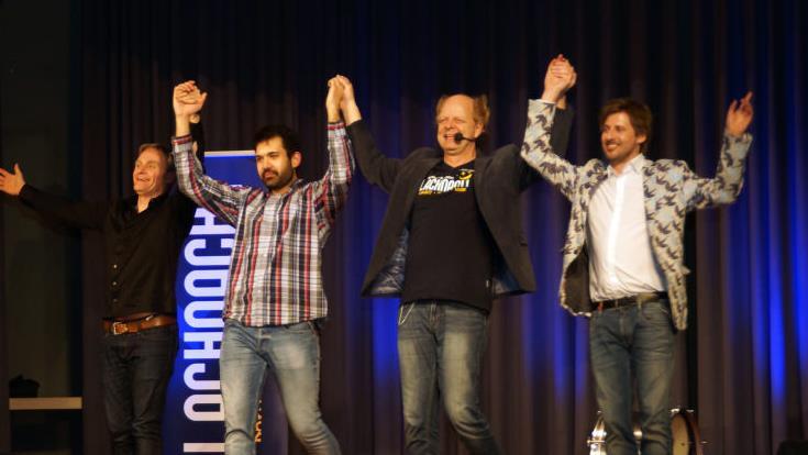 Tolle Künstler (von links): Thomas Nicolai, Helmuth Steierwald, Atze Bauer und Daniel Helfrich.