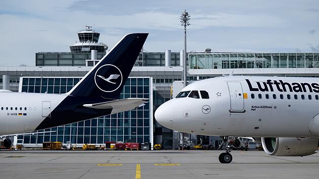 Flugzeuge der Lufthansa in M&uuml;nchen
