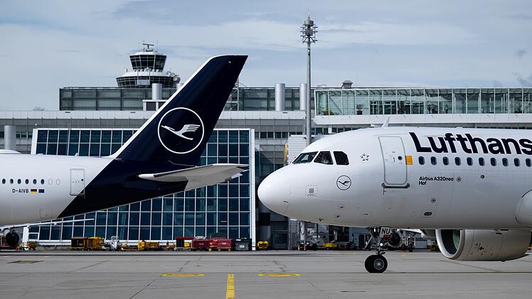 Flugzeuge der Lufthansa in M&uuml;nchen