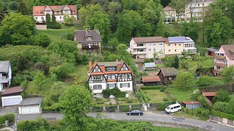 Häuser in der Hartstraße von oben... Foto: Ralf Ruppert