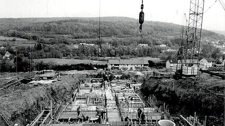 1969: Das Kurstift im Bau Foto: Stadtarchiv Bad Brückenau