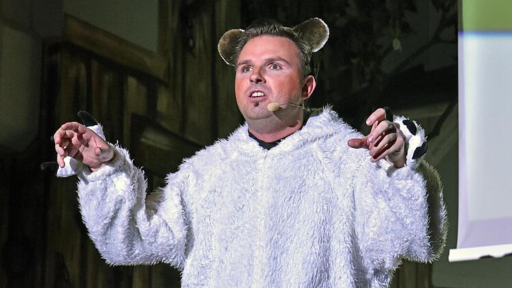 Mit einem aufwändig produzierten und äußerst faszinierenden Film begeisterte "Hasenbär" Sebastian Sahlender das Publikum.