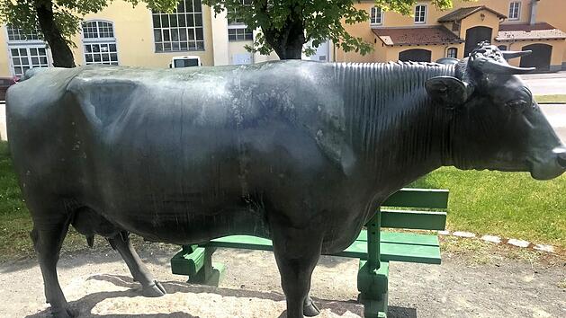 Die um 1922 gegossene Sauermann-Kuh ist ein Symbol f&uuml;r Kulmbach als einen erstarkenden Lebensmittelstandort. Wolfgang Schoberth