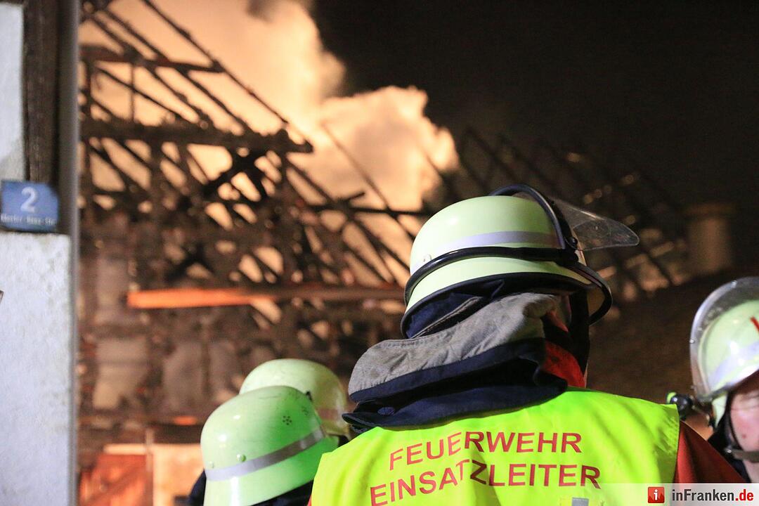 Scheunenbrand in Reundorf bei Lichtenfels