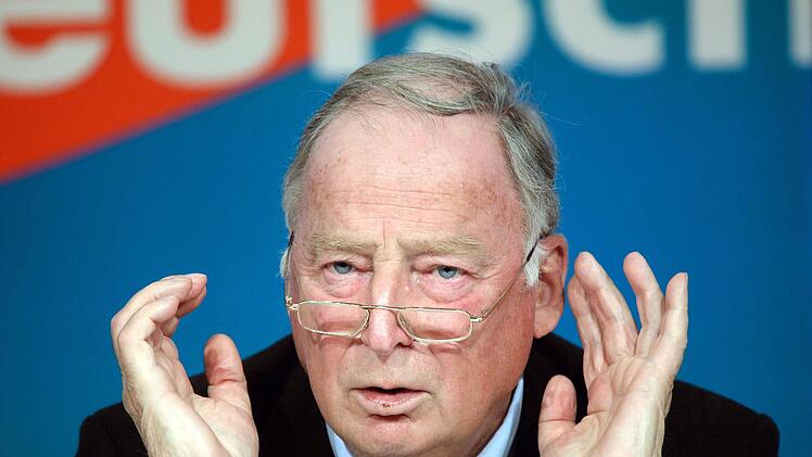 Der Auftritt des stellvertretenden Bundesvorsitzenden Alexander Gauland wird viele AfD-Gegner nach Neudrossfeld locken. Foto: dpa