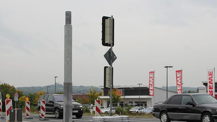 An der Ampel beim Gries wird gearbeitet. Foto: Franziska Rieger