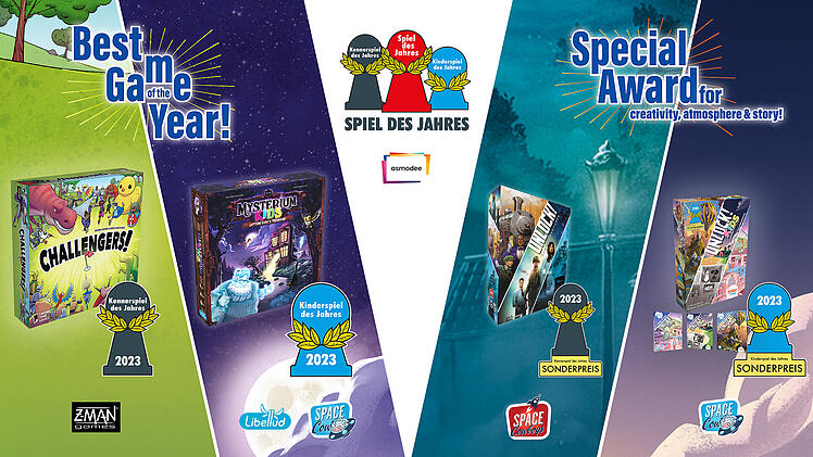 Spiel des Jahres 2023 - Gewinner von Asmodee