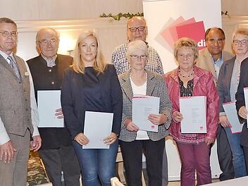 Die geehrten Mitglieder des Verdi-Ortsvereins Kronach  Foto: Karl-Heinz Hofmann