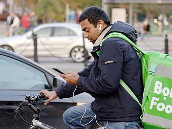 Jobben neben dem Studium: Fahrradkurier.