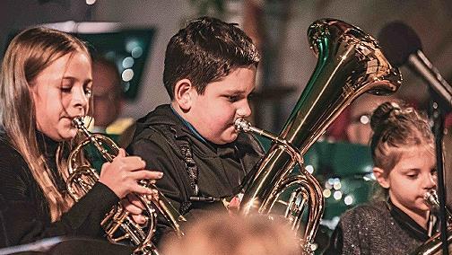 Die Kinder der Jugendkapelle meisterten ihren Auftritt bravourös.