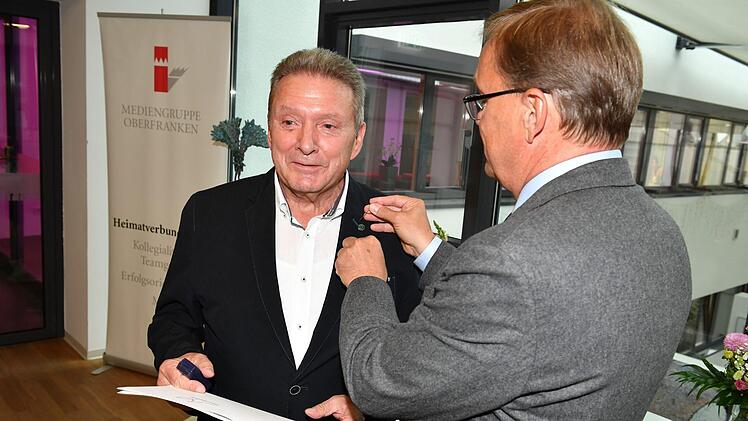 Verleihung der Bürgernadel am 11. Juli im Tagungsraum der Mediengruppe Oberfranken. Foto: Ronald Rinklef