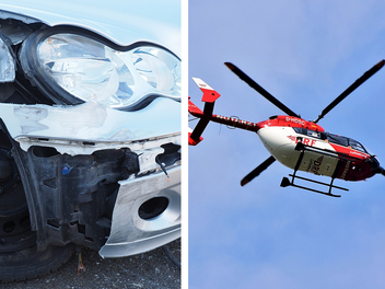 Zwei Verletzte bei Frontalcrash - Fahrerin wird im Auto eingesperrt