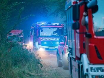 Waldbrand in Hessen - Rauch zieht nach Franken