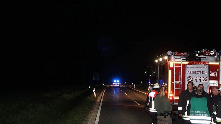 Motorradunfall bei Scheßlitz am 24. April 2015 Foto: Ferdinand Merzbach